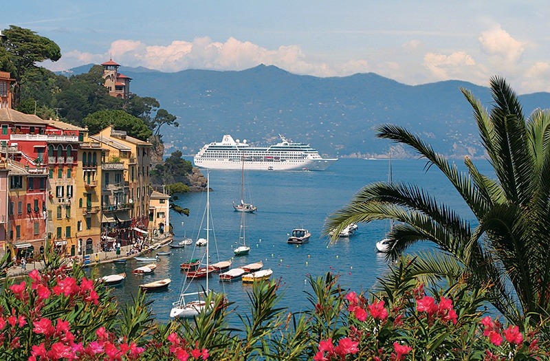Oceania Portofino ship near port