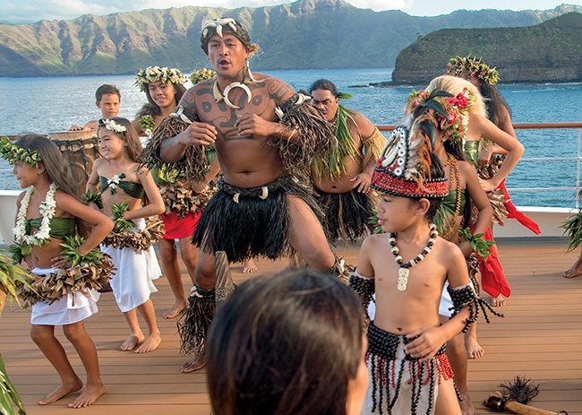 PG dancers on ship